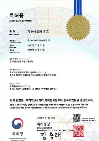 국내 유일 인조대리석 코팅 시공 특허 보유